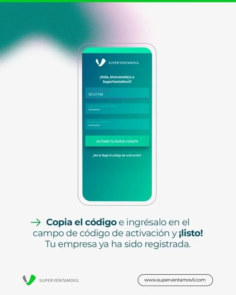 Registro de empresa superventamovil