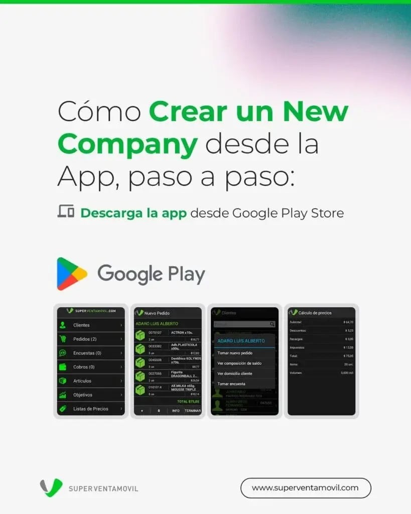 Crear empresa superventamovil